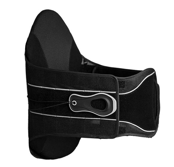 Black orthopedic back support